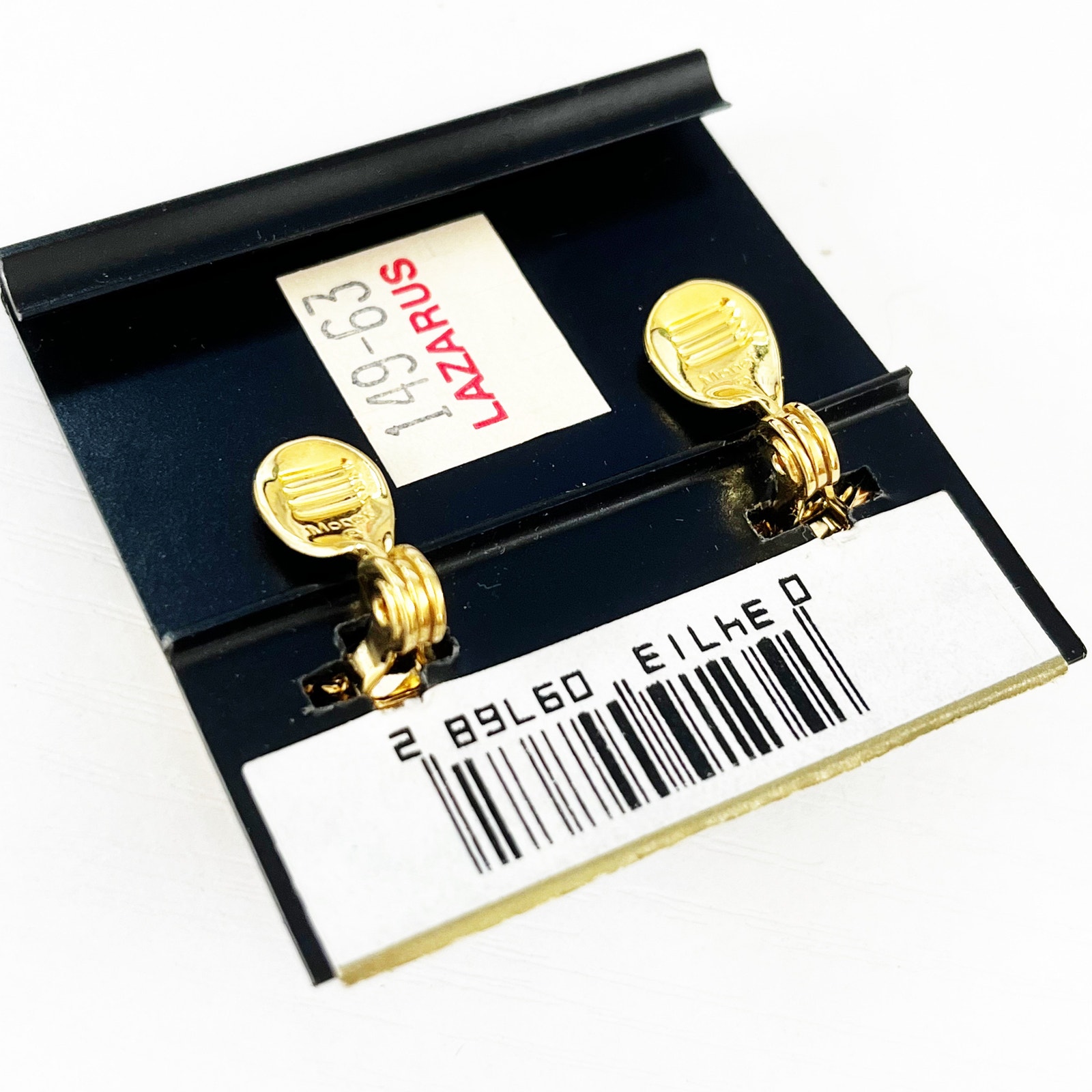 Monet Vintage Gold Knot Clip Earrings Deadstock — image 4 of 5